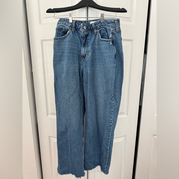 Abercrombie & Fitch Women's Curve Love High Rise Loose Jeans - Picture 3 of 4